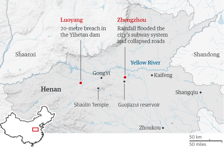 Chinese Army Warns About Dam Collapse Due To Being Battered By The Storm